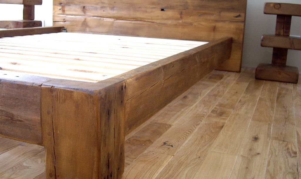 Brentwood Reclaimed Wood Bed Green Woods Furniture