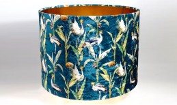 Luxury Teal Crane Shade