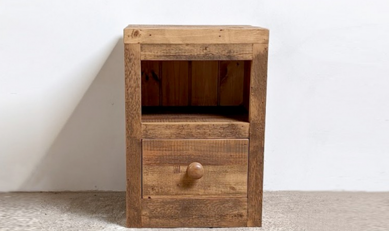 Reclaimed Cube Bedside Reclaimed Cube Bedside