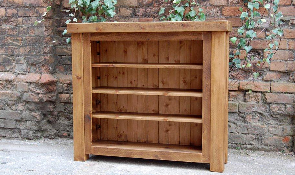 plank gate closed bookcase
